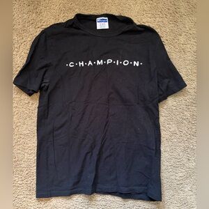 Champion Black Short Sleeve Tee